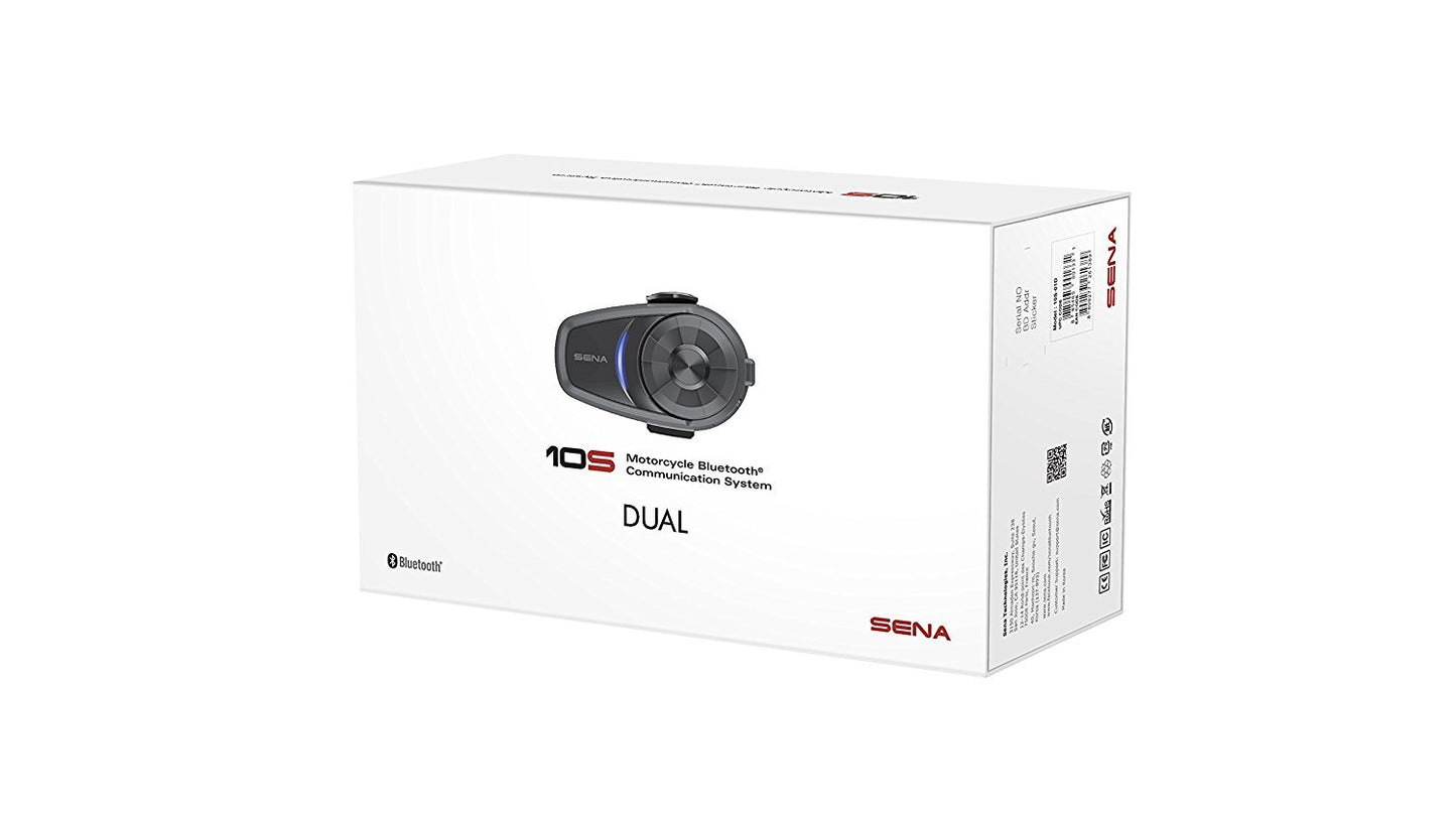 Sena 10S-01D Motorcycle Bluetooth Communication System (Dual Pack)