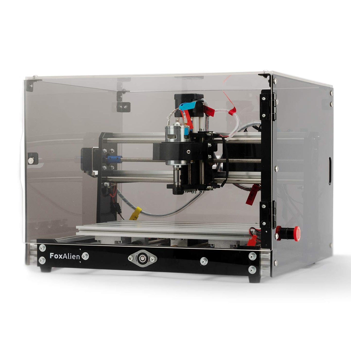 Router CNC de escritorio 3018-SE V2 con carcasa transparente, fresadora de grabado de 3 ejes para madera, acrílico, plásticos, metal, resina, tallado, artes y manualidades, diseño de bricolaje