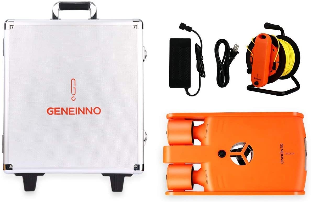 328.1 ft Tether Drone submarino con cámara de acción 4K robot robot submarino cámara de vídeo detección submarino para descubrimiento, visualización, grabación, salvamento, búsqueda, pesca, arqueología