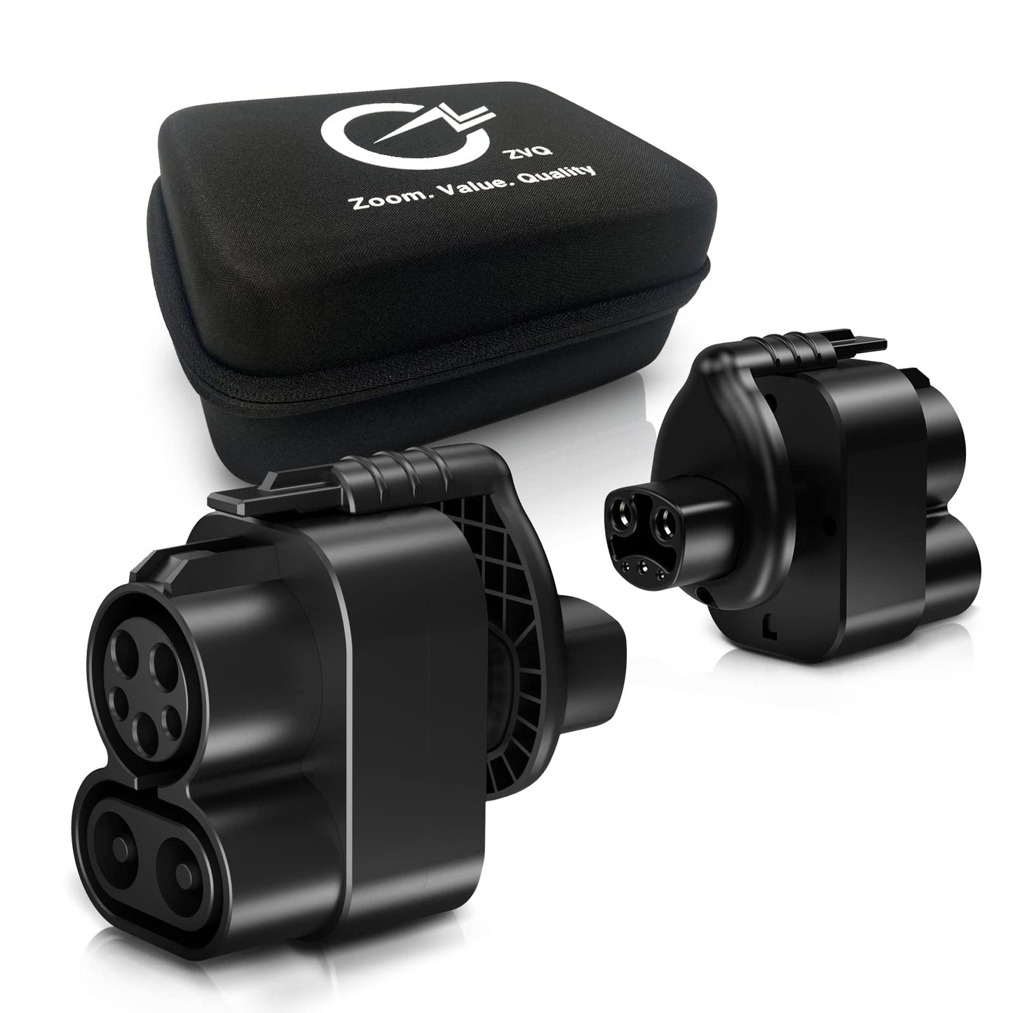 ZVQ CCS1 Charger Adapter for Tesla with Storage case and Lock,Rated up to 150-200kw,400 Amps,DC Fast Charging Compatible with Tesla Model 3, Y, S, X,for CCS Enabled Tesla car only