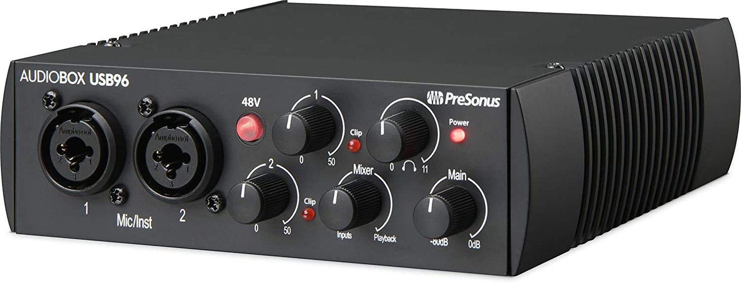 PreSonus - AudioBox USB 96 edición 25º aniversario con Studio One Artist y Ableton Live Lite, software de grabación DAW