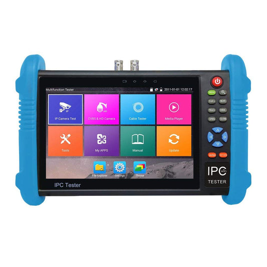 EVERSECU 7 inch IPS Touch Screen H.265 4K IP Camera Tester CCTV CVBS Analog Tester Built in WiFi with POE/WIFI/8G TF Card/HDMI Output/RJ45 TDR/Dual Window Test/Firmware CCTV Test Monitor