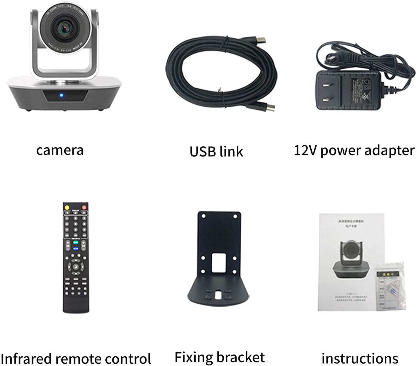Jimcom USB PTZ cámara de transmisión, cámara HD Plug and Play para sala de conferencias (alimentación USB)