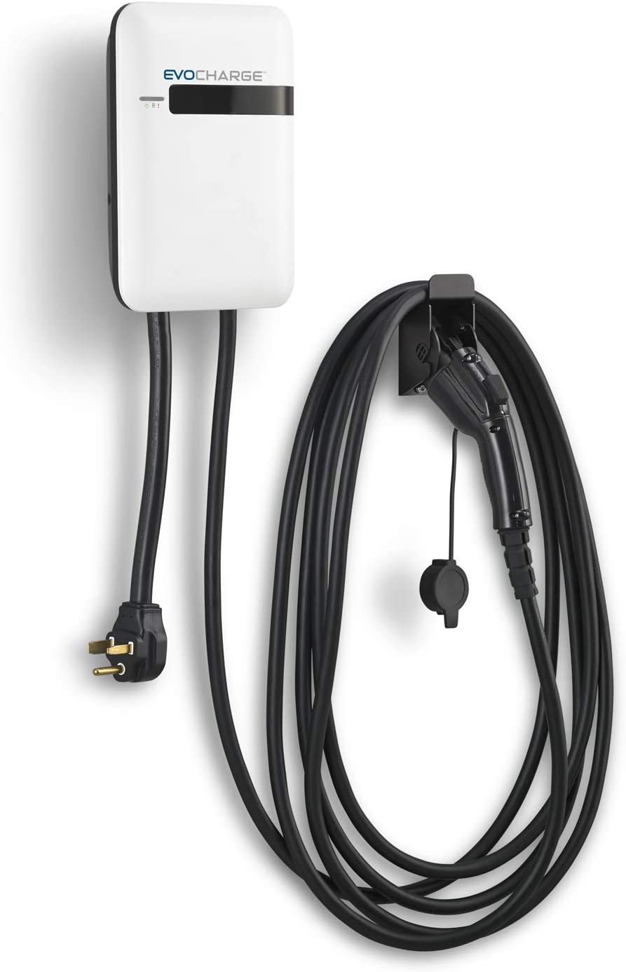 EVoCharge - Estación o cargador EV de nivel 2 de 240 voltios o 32 amperios para listas de UL y EVSE, incluye montaje para pared y es portátil y hasta 8 veces más rápido cargando que el nivel 1