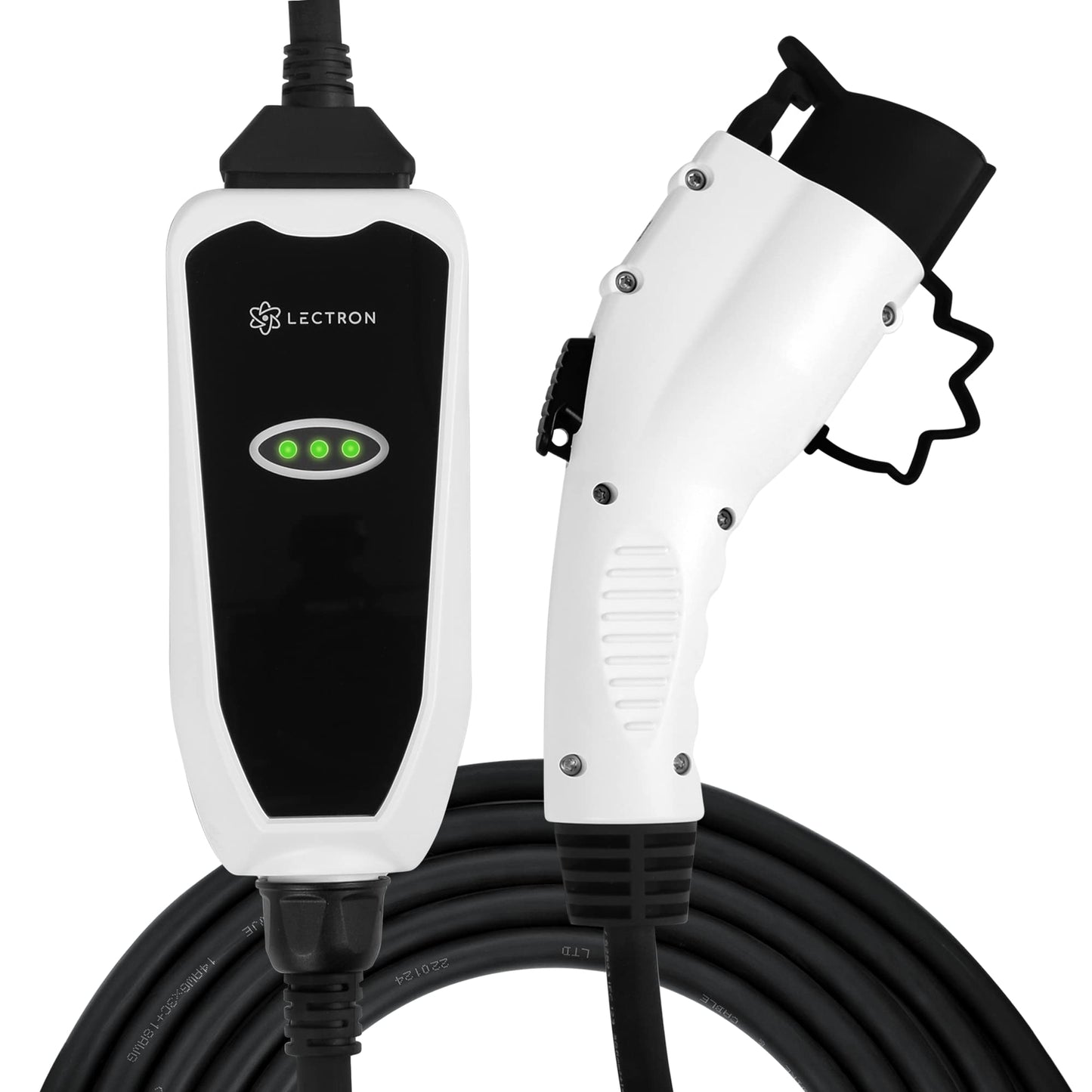Lectron Cargador portátil J1772 EV de nivel 1 / nivel 2 (12 amperios/32 amperios) con enchufes de carga dobles (NEMA 5-15 y 14-50) - Compatible con todos los vehículos J1772 EVs