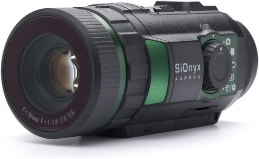 SiOnyx Aurora I Cámara de visión nocturna digital a todo color I Ultra baja luz con sensor IR tecnología I arma clasificada, resistente al agua, WiFi, brújula y GPS capaz de visión nocturna infrarroja monocular.