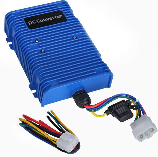 Reductor de voltaje universal para carrito de golf, 36 V o 48 V a 12 V, 30 Amp 360 W, fuente de alimentación doble, convertidor de CC