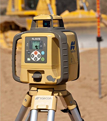 Topcon RL-SV1S Láser rotativo de una sola pendiente autonivelante láser de construcción de 2,624.7ft receptor LS-80L y RC-50
