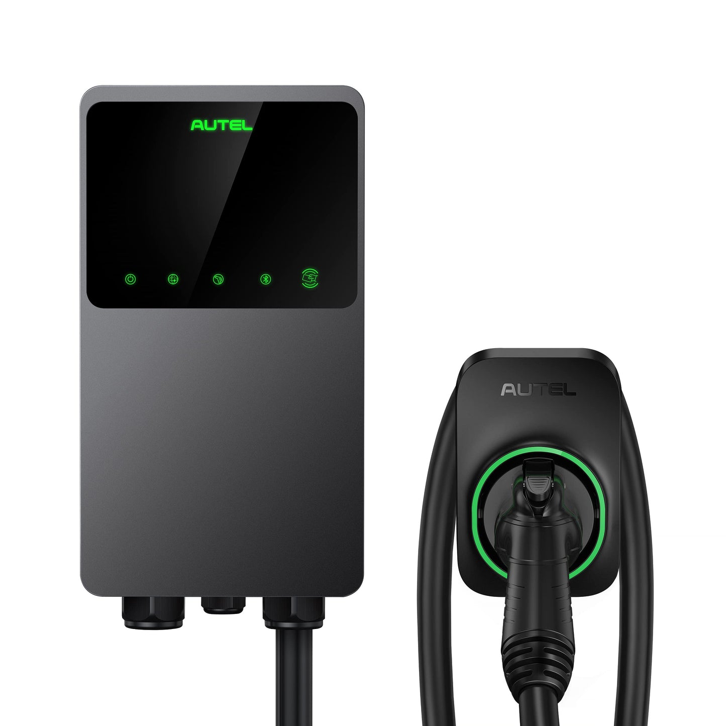 Autel MaxiCharger Home - Cargador para vehículos eléctricos 50a 240 V, nivel 2 WiFi y EVSE habilitado cableado interior/exterior