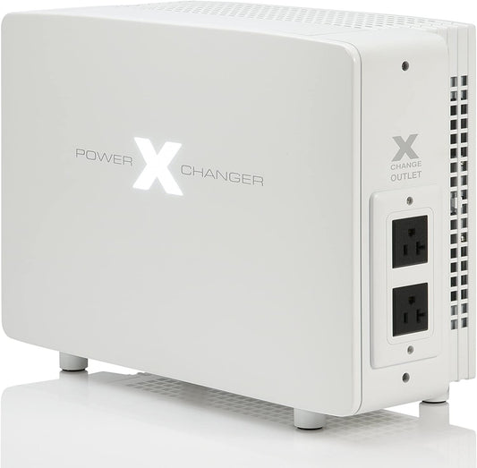 powerxchanger X-15 (Blanco) Diseñador Serie smart Voltaje Transformador Convertidor de frecuencia &, sólido, Sealed, electrónica, 15 AMPS (1800 vatios) Potencia Continua, UL, CE, FCC & IEC estándares