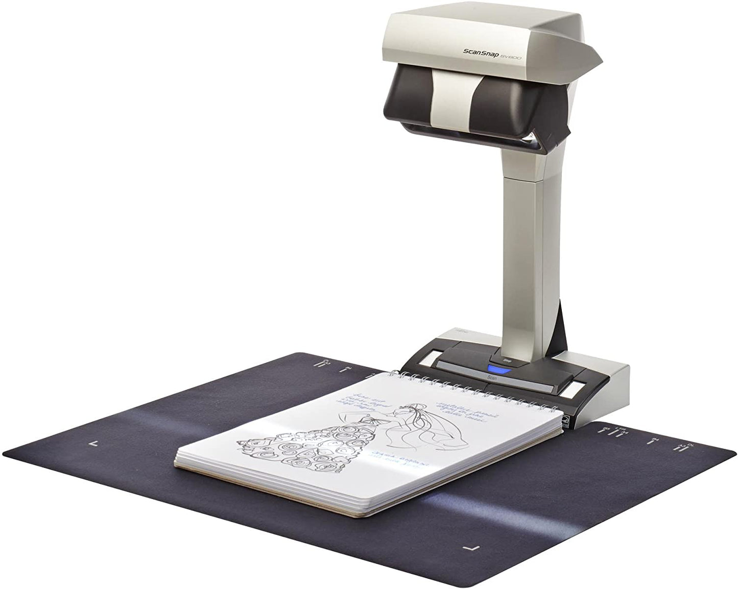 Fujitsu PA03641-B305 ScanSnap SV600 Overhead Book Scanner,Black