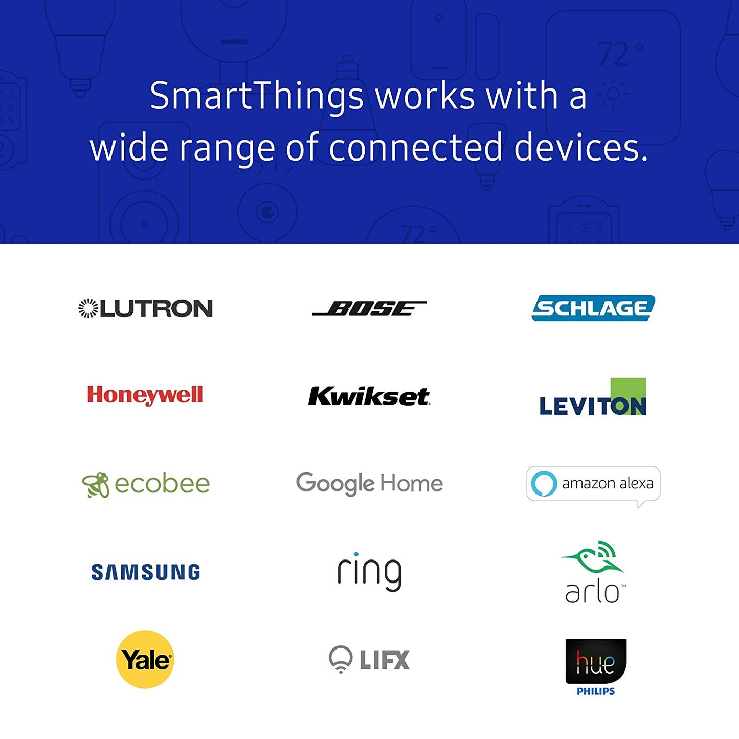 Samsung SmartThings ADT Wireless Home Security Starter Kit with DIY Smart Alarm System Hub