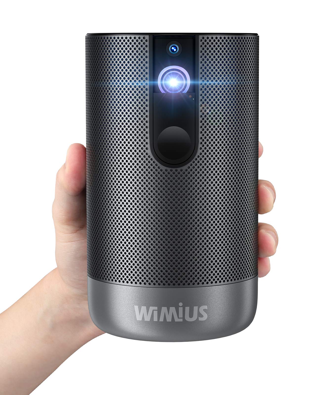 WiMiUS Q1 Mini Android TV Proyector (2G+16G), 500 ANSI Lumens Native 1080p Projector with 5G Wi-Fi, Bluetooth, 3D, 5,000+ Apps