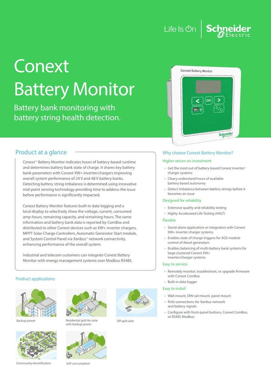 Schneider Electric 865-1080-01 RNW865108001 - Monitor de batería