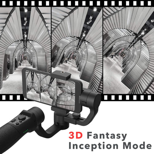 3-Axis Gimbal Stabilizer for iPhone X XR XS Smartphone Vlog Youtuber Live Video Record with Sport Inception Mode Face Object Tracking Motion Time-Lapse - Hohem Isteady Mobile Plus (Upgraded New)
