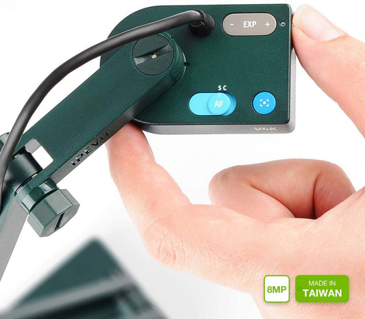 IPEVO V4K Ultra Alta Definición 8MP USB Document Camera — Mac OS, Windows, Chromebook Compatible para demostración en vivo, conferencias web, aprendizaje a distancia, enseñanza remota