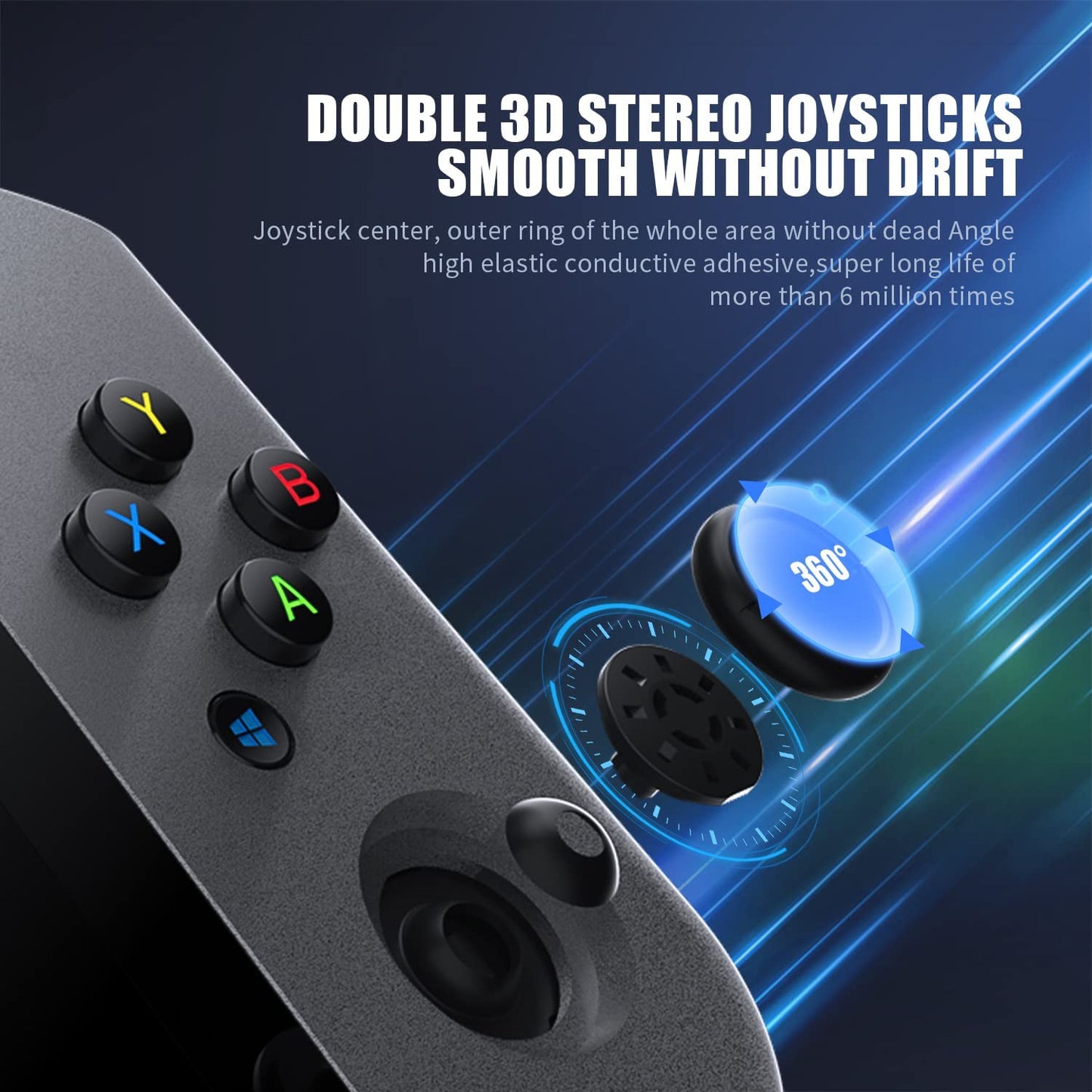 Daxceirry WIN600 Consola de juegos portátil PC Win 10 Edition 8G DDR4 con SSD M.2 de 128G, compatible con sistema operativo Steam con AMD Athlon Silver 3020e visualización IPS de laminación completa OCA de 5.9" (3020-negro)