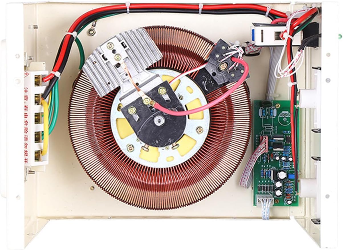 Estabilizador de voltaje doméstico, estabilizador de corriente monofásico de 220 V para uso doméstico con protección contra sobretensión, acondicionador de energía para electrodomésticos inestables