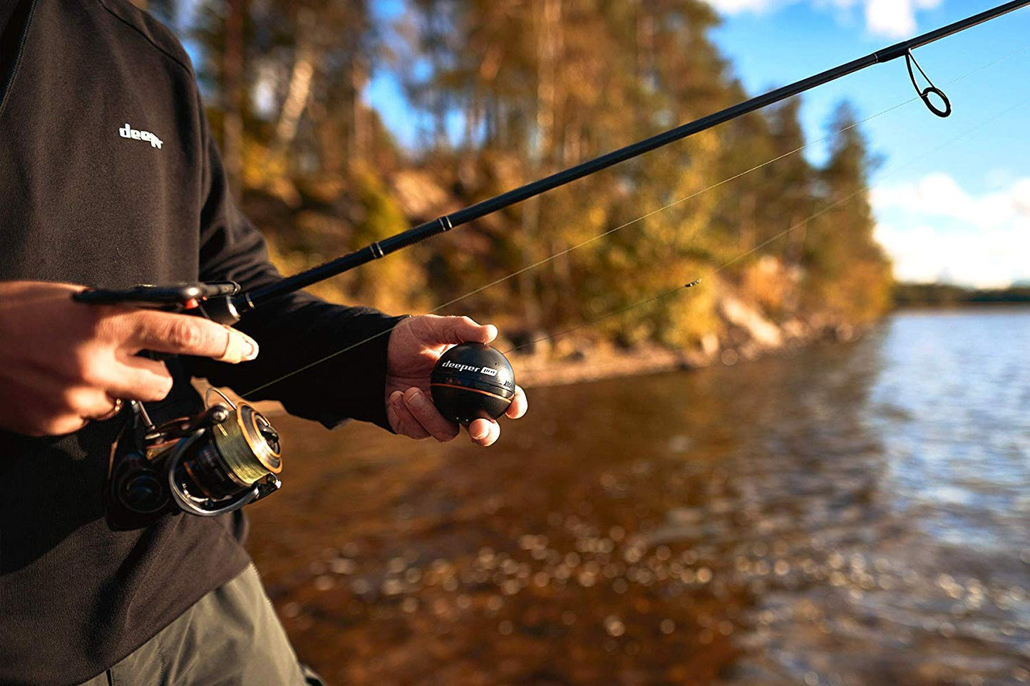 Deeper PRO+ Smart Sonar - GPS Portable Wireless Wi-Fi Fish Finder for Shore and Ice Fishing