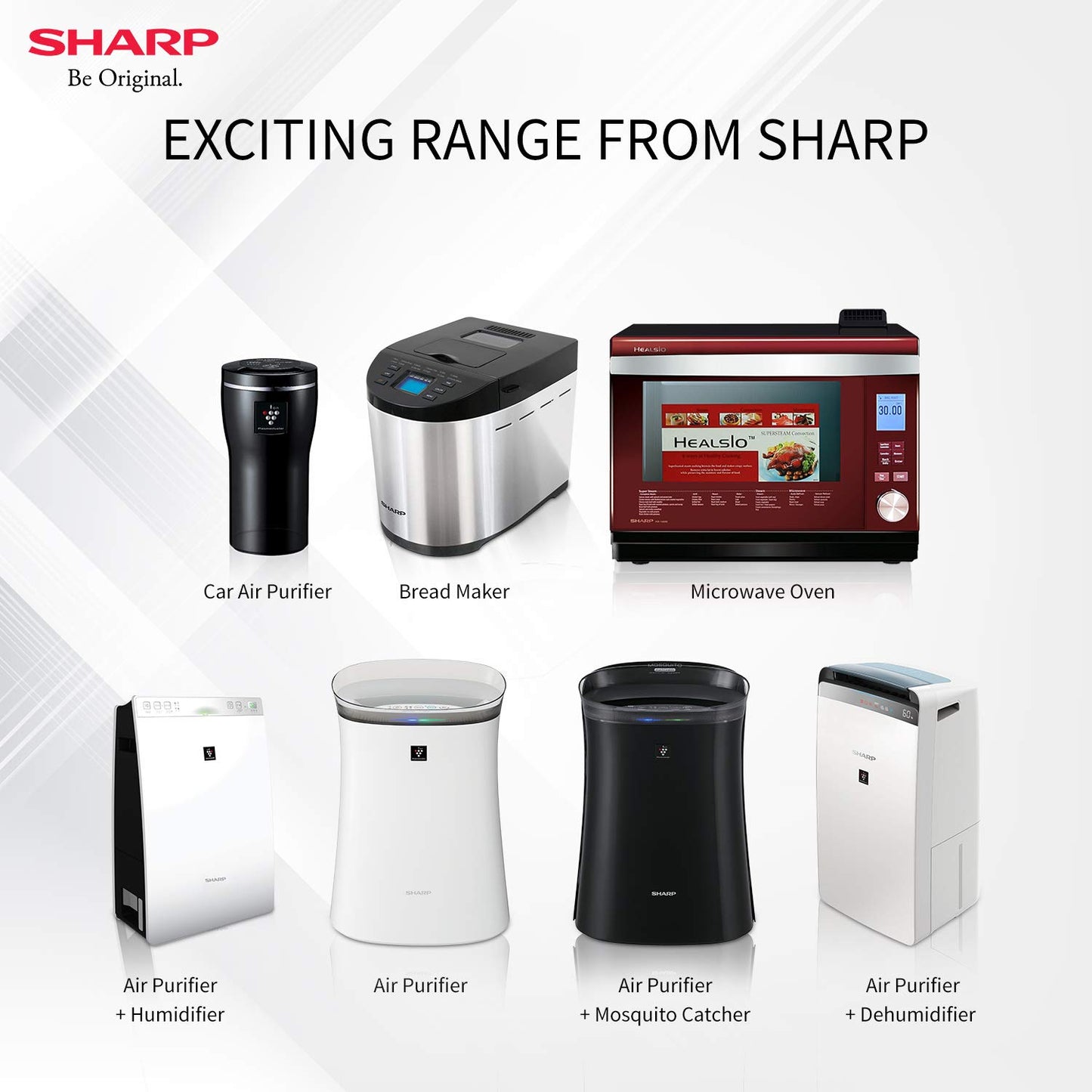 Sharp Air Purifier & Dehumidifier for Homes, Rooms, Offices | Awarded Plasmacluster Tech. | True HEPA H14 (in E1822 type) & Activated Carbon Filter | Auto Dehumidification | PM2.5 Indicator | Model: DW-J20FM-W