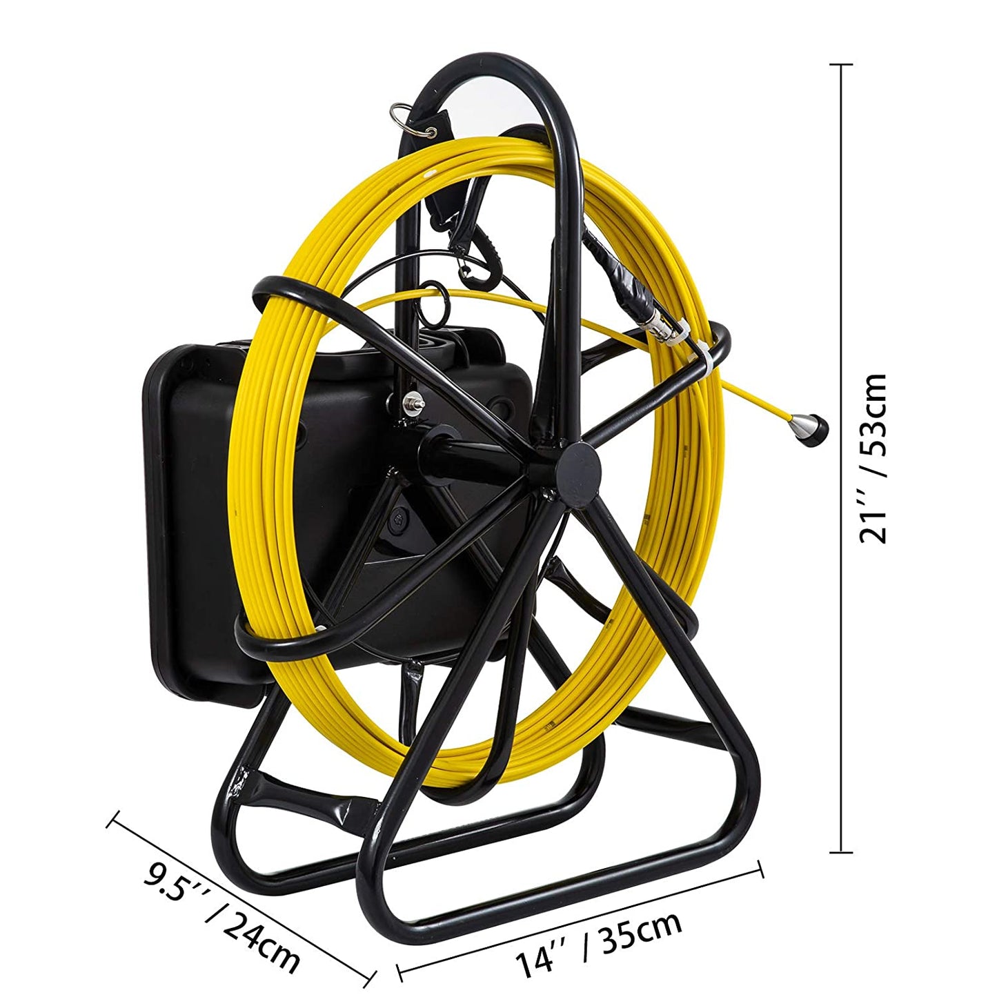 Mophorn Cámara de alcantarillado de 300 pies de tubería de inspección de tuberías de 9" a color LCD equipo de inspección de tuberías IP68 boroscopio endoscopio impermeable