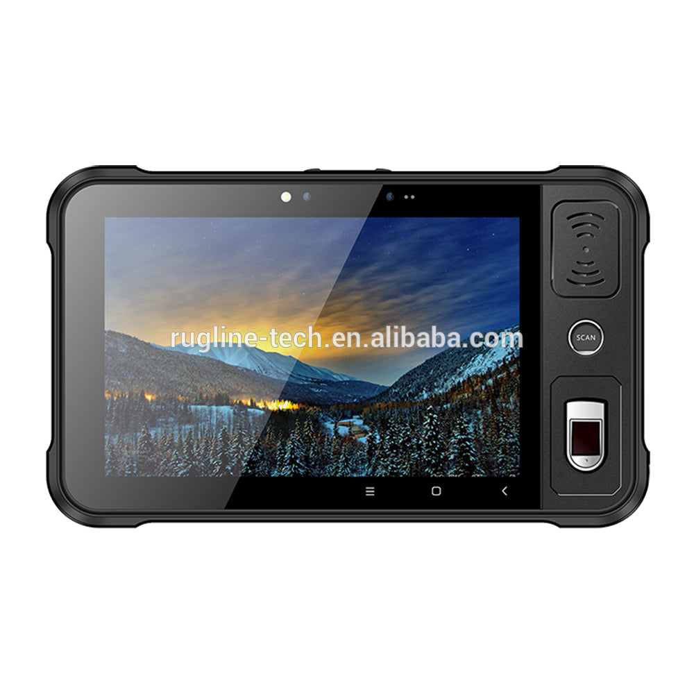 8 '' IPS LTPS 1920x1200 13MP Cámara Rugged IP65 4G inalámbrica Android 7.1 Industrial Tablet PC con escáner de huellas dactilares