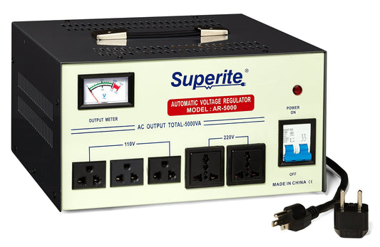 superite ar-5000 5000 W convertidor de voltaje Regulador Heavy Duty Paso arriba/abajo 110/120/220/240V