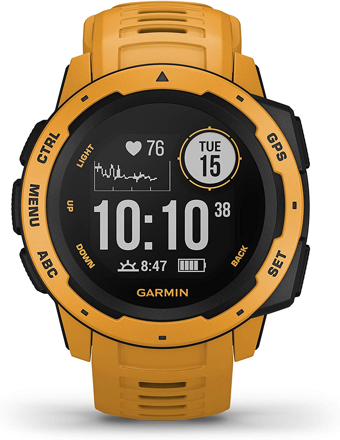 GARMIN MIL-STD-810G Instinct US Military Grade GPS Smart Watch 14 dias de bateria Sunburst