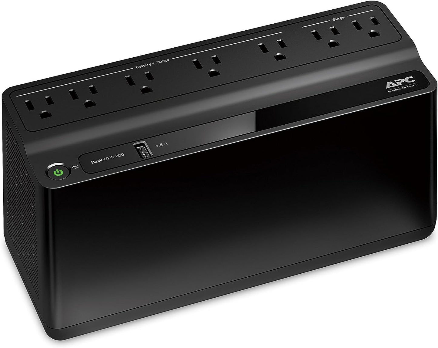 APC UPS 1500 VA UPS Batería de reserva y protector de sobretensión, BX1500 M, fuente de alimentación de batería de reserva, AVR, protección de datos