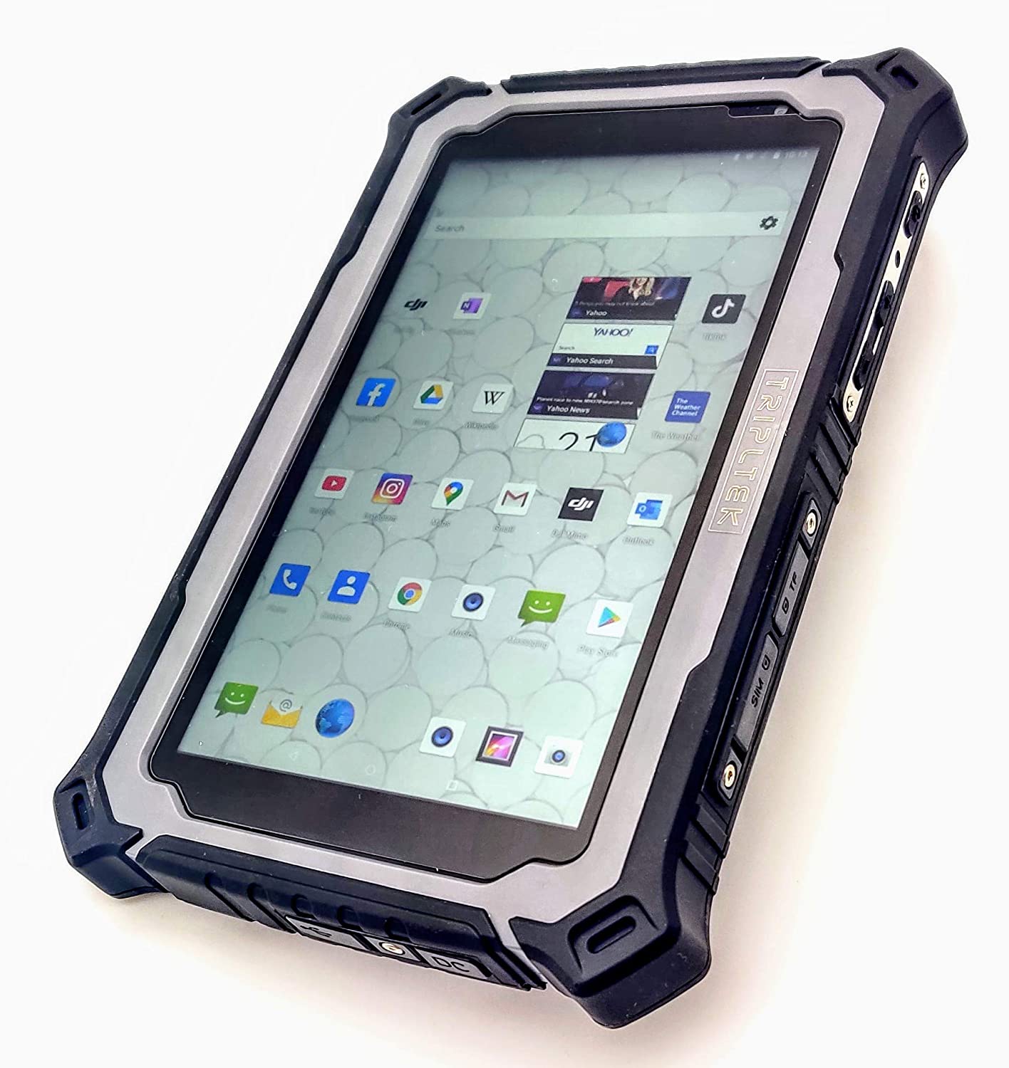 TRIPLTEK Tablet 7" High Brightness 1200 nits, 4G LTE 6GB/128GB, Android 8.1, 8 Core Processor, Long Battery Life 10000mah, Rugged Military