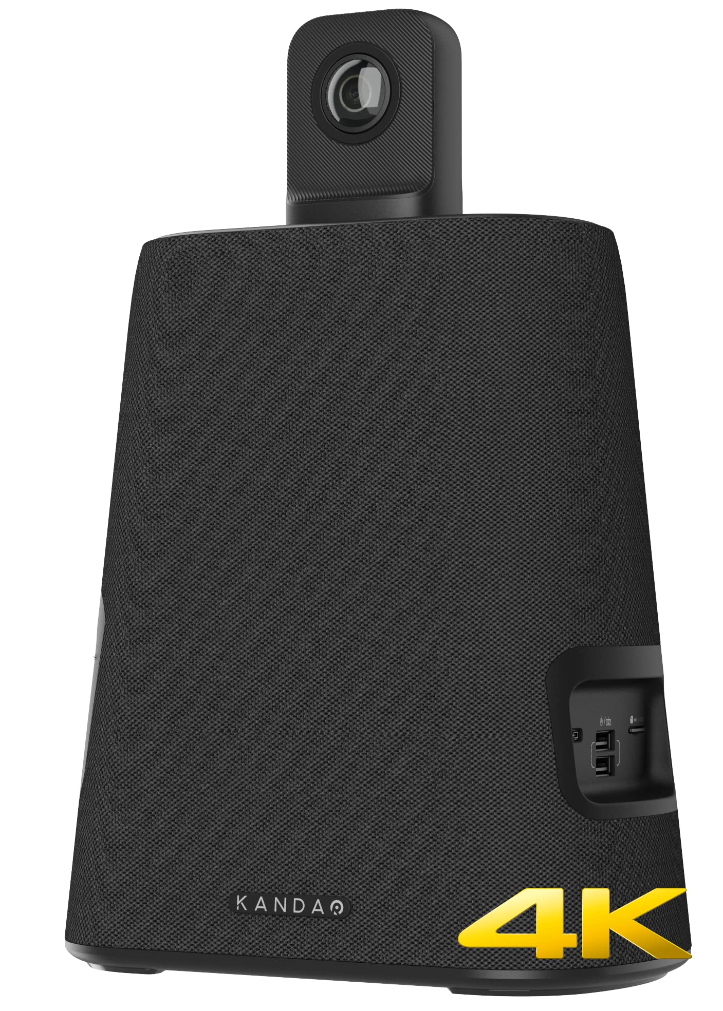 KanDao Solución de conferencia web ultra estándar para reuniones 2023, sistema de cámara de sala de videoconferencias todo en uno, cámara de reuniones dual 4K HDR 360 de campo amplio y enfoque automático para salas de reuniones grandes