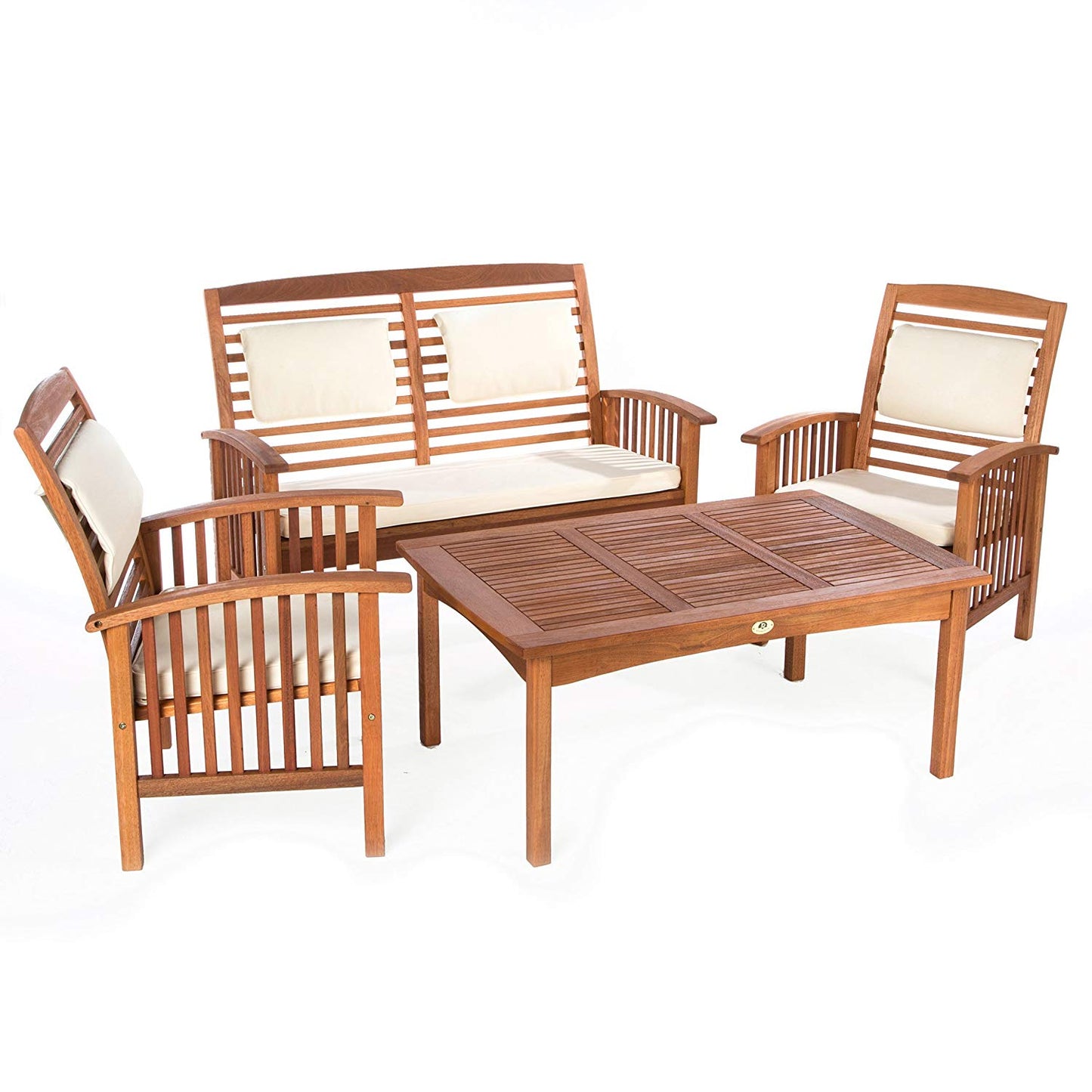 Mesa Lounge Ultranatura Canberra Series - Madera de Eucalyptus con clase y alta calidad con certificación FSC - 43 x 28 x 19 in (110 x 70 x 47 cm)