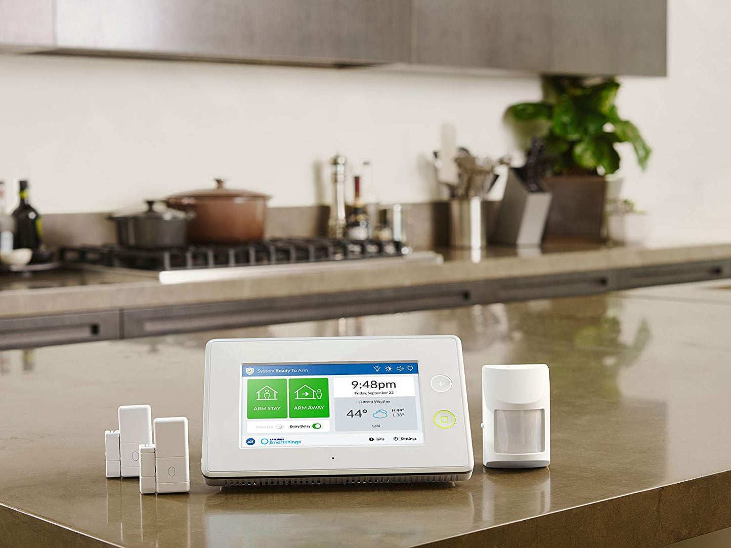 Samsung SmartThings ADT Wireless Home Security Starter Kit with DIY Smart Alarm System Hub