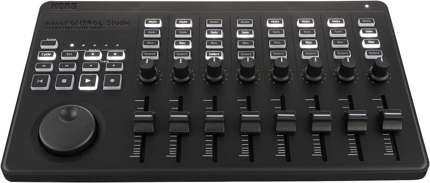 VOX - Superficie de control MIDI Korg NanoKonstBluetooth/USB con 8 atenuadores e interruptores retroiluminados