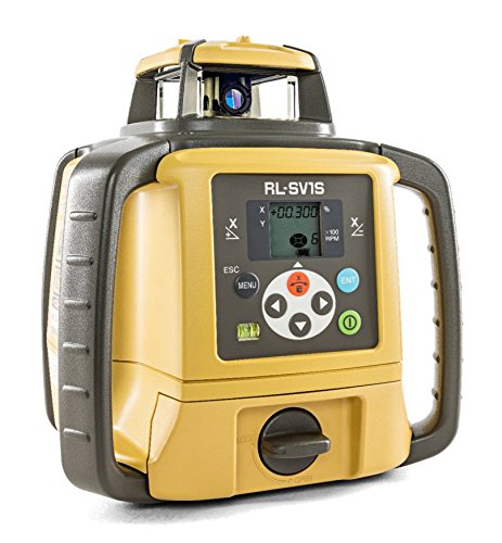 Topcon RL-SV1S Láser rotativo de una sola pendiente autonivelante láser de construcción de 2,624.7ft receptor LS-80L y RC-50
