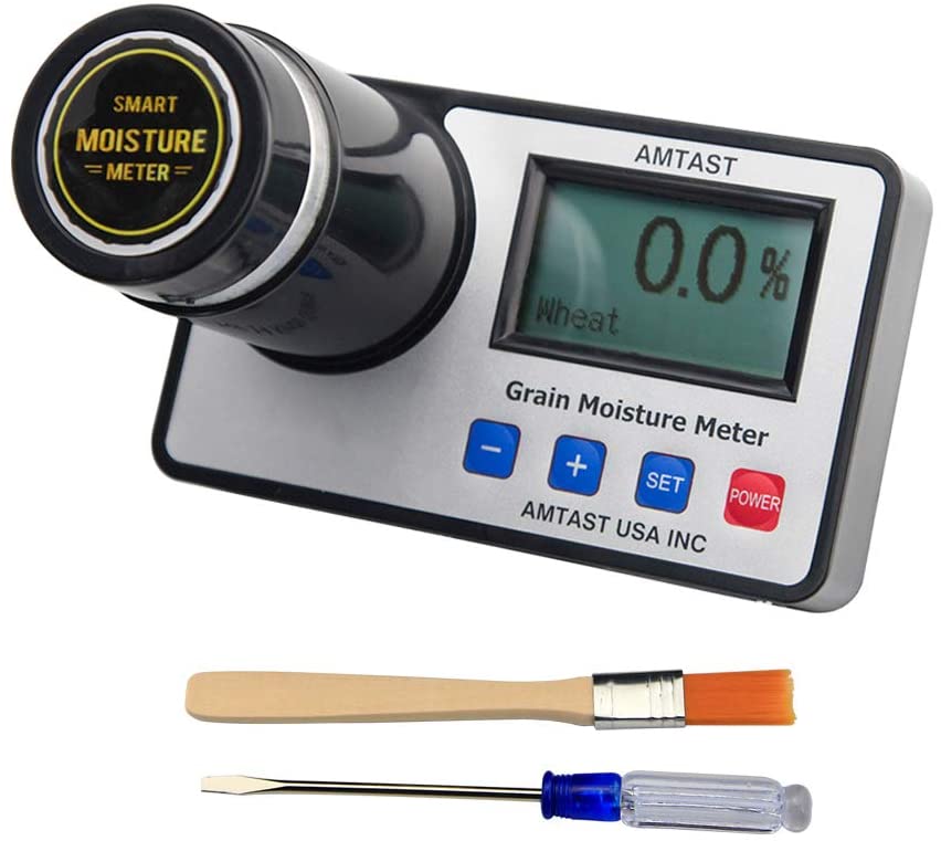 AMTAST AMT155 Medidor de humedad de grano inteligente para 17 granos prueba de humedad