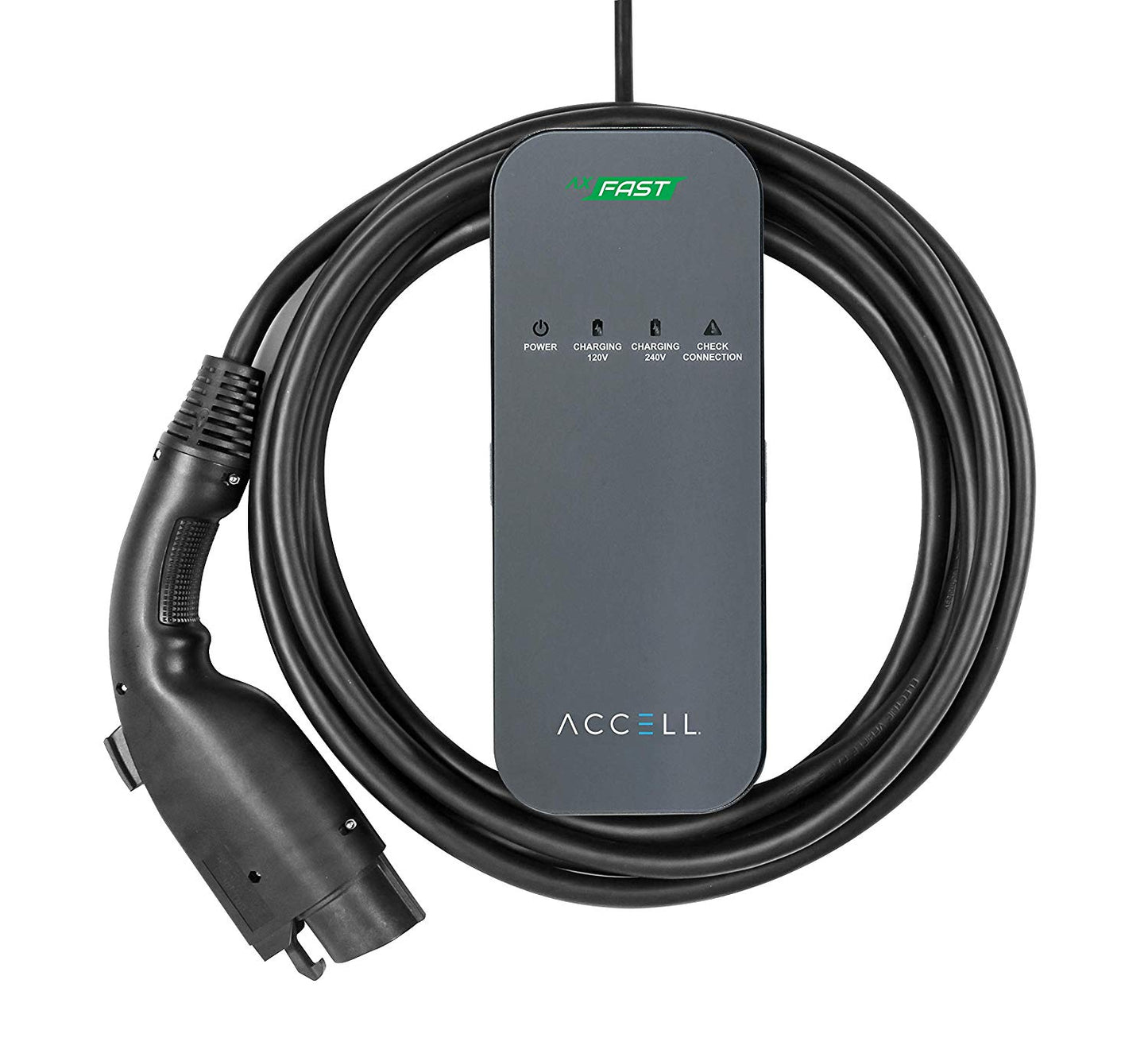 Cargador portátil para auto electrico de nivel 2 SAE J1772 EV con rango de voltaje de 100V a 240V Accell AxFAST