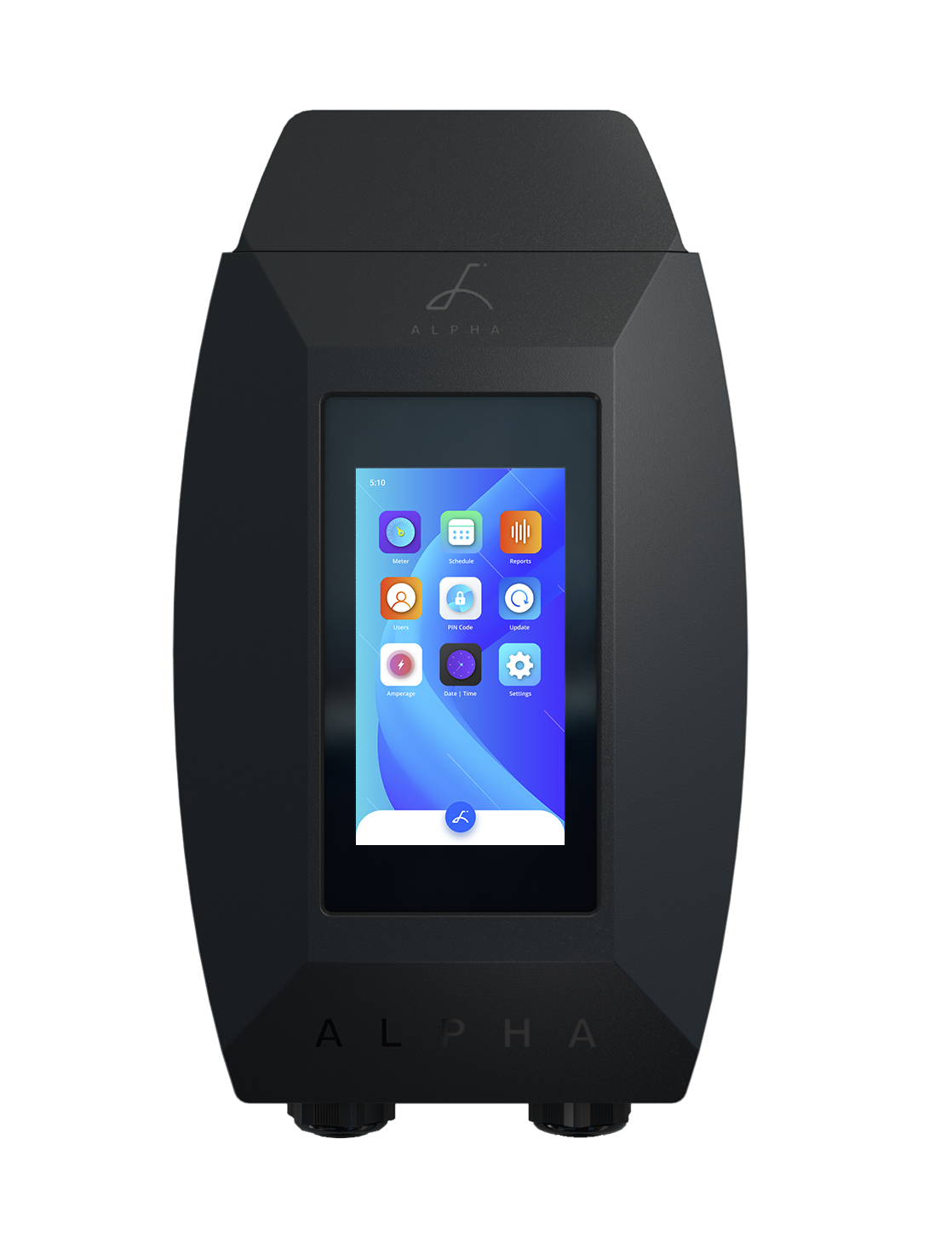 Alpha Level 2 EV charger CARGADOR AUTO ELECTRICO MULTIMEDIA INTERACTIVO WIFI 40AMP 10KW