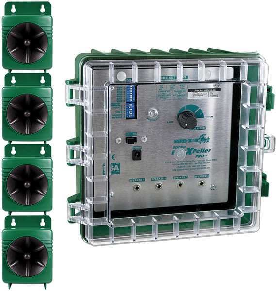 BIRD-X Sonic Bird Repeller SBXP-Pro 2 (version 2) Repelente sonico de avez SUPER BIRDXPELLER PRO