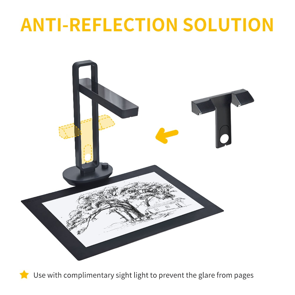 CZUR Book Scanner Aura Pro Portable Scanner for Document A4 A3 Smart Table Led Desk Lamp for macOS Windows|Scanners|