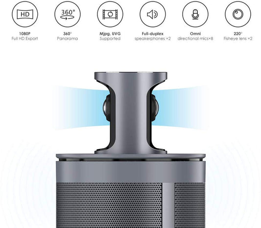 Cámara de videoconferencia todo en uno de KanDao Meeting 360 ° con enfoque automático de altavoces WL0308