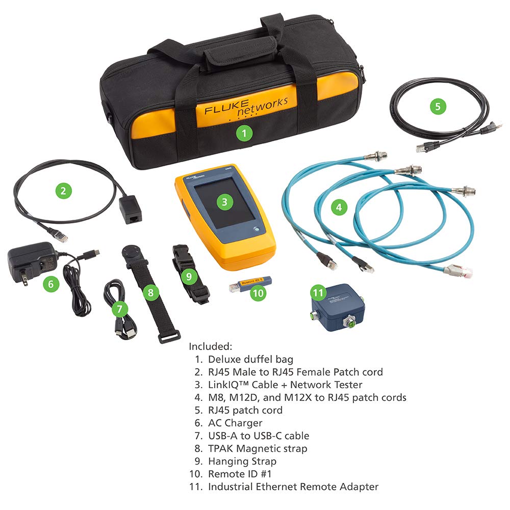 Fluke Networks LIQ-100-IE Probador Industrial Ethernet LIQ-100-IE