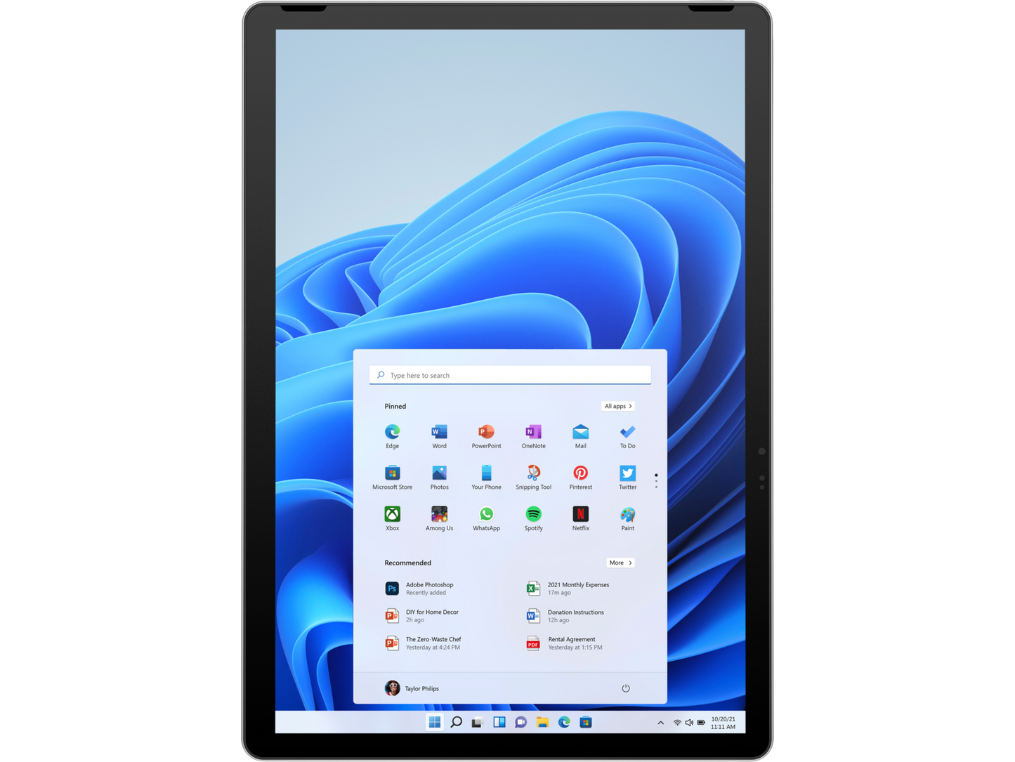 HP Tablet 11-be0097nr 11" Windows 11 Home in S 8GB RAM 128GB 2.1K 5C178UA#ABA