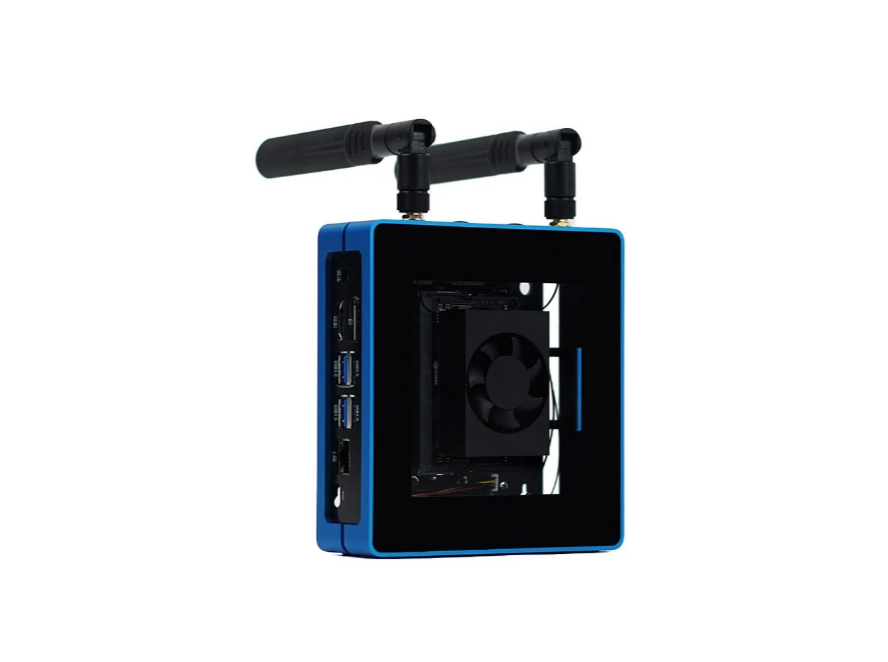 Jetson SUB Mini PC-Blue con módulo Jetson Xavier NX SSD de 128 GB WiFi antenas y sistema JetPack preinstalado 102110637