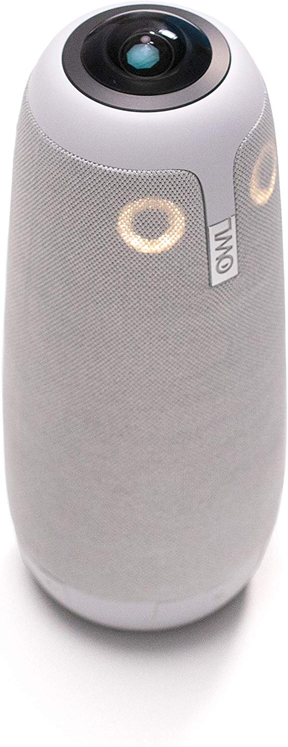 Meeting Owl Pro Cámara de videoconferencia inteligente de 360° 1080p micrófono y altavoz enfoque automático del altavoz y reuniones inteligentes habilitada MTW200-1000