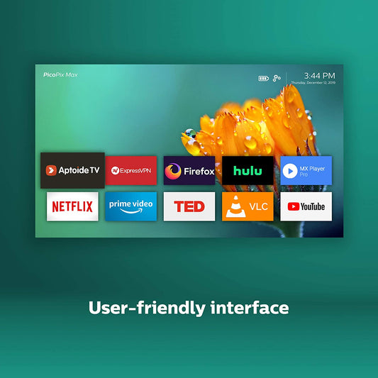 Picopix Max PHILIPS - Proyector de video Android 9 Wifi bluetooth PPX620/INT