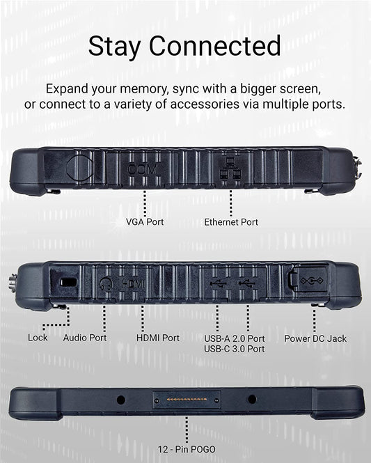 Resilient A10 de Minno RUGGED Android 10 IPS IP65 4G LTE GPS 4GB RAM 10"