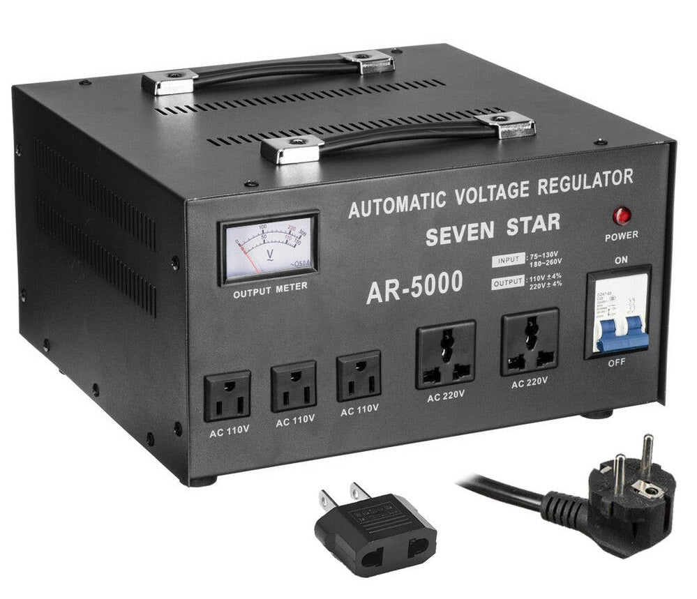 Sevenstar AR-5000W CONVERTIDOR ESTABILIZADOR-REGULADOR 120V-220V Volt
