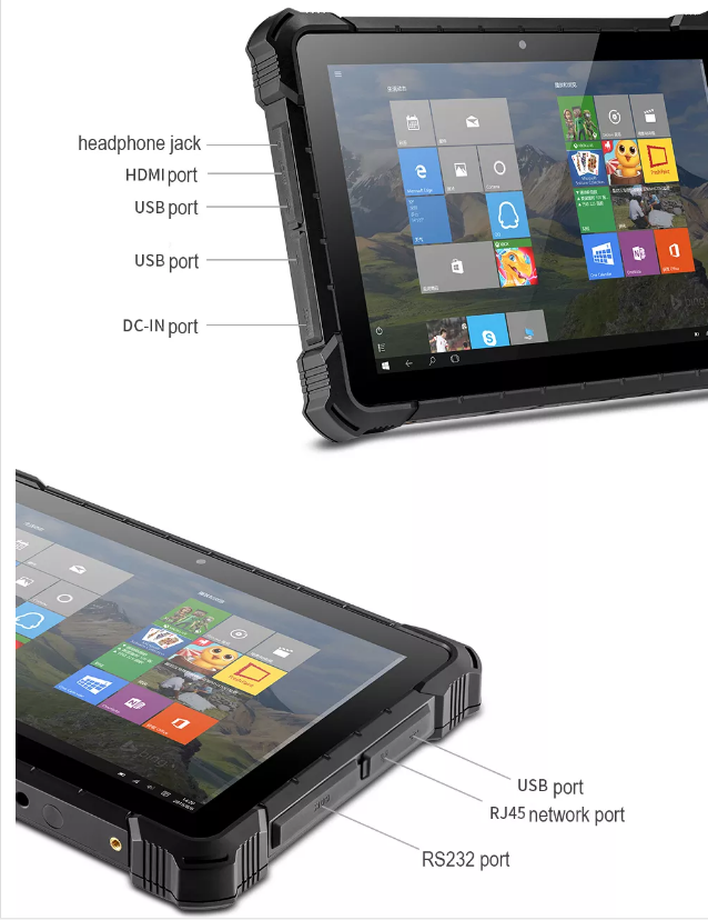 TABLET 10.1" RUGGED WINDOWS 10 6GB RAM 128GB IP67 2.66GHZ