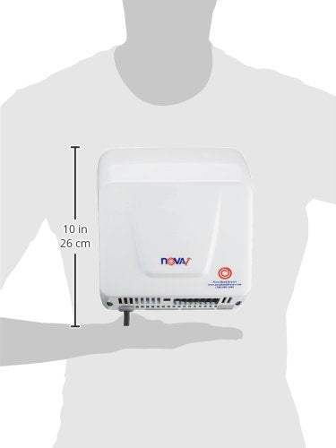 World Dryer 0833 NOVA-1 Plug-In Montaje en Superficie Enchufe Instalación Rápida Secador Automático de Mano, 120v
